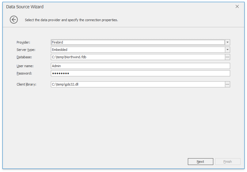 DataSourceWizard_FirebirdEmbedded