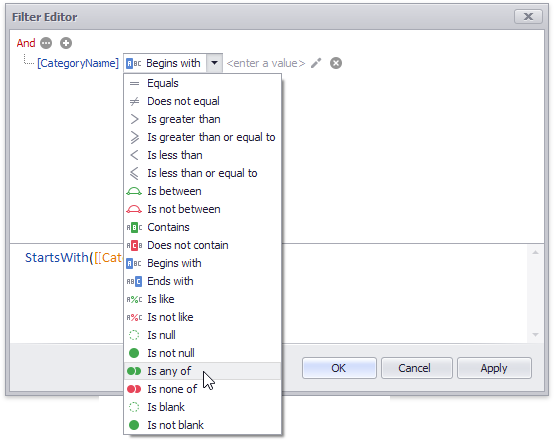 ParameterFilterTutorial_FilterEditorIsAnyOf